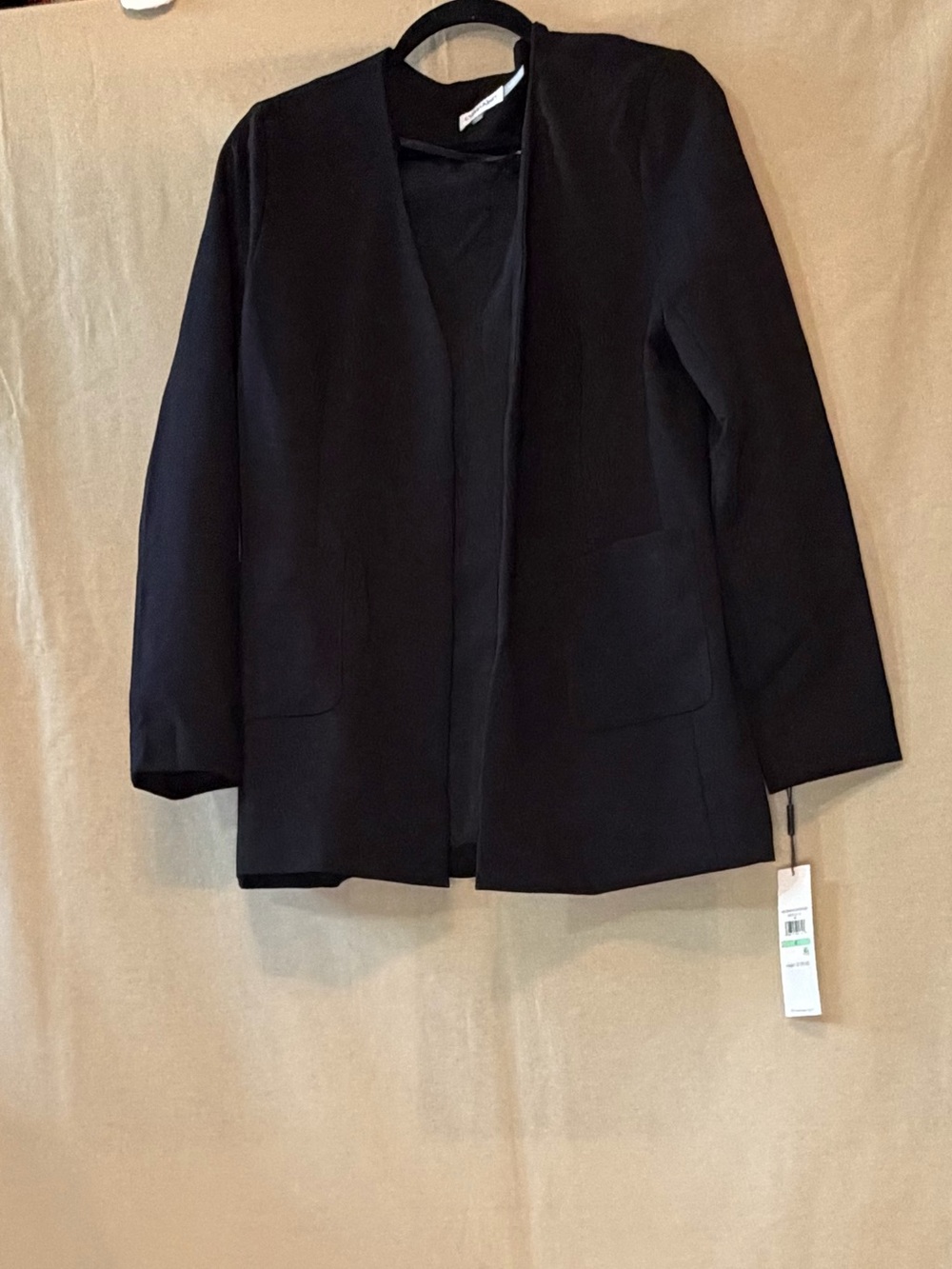 Calvin Klein Black Open-Front Women's Blazer